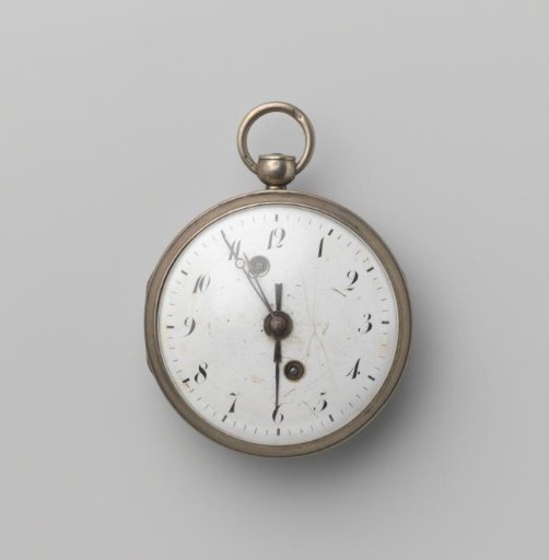 Clock of silver