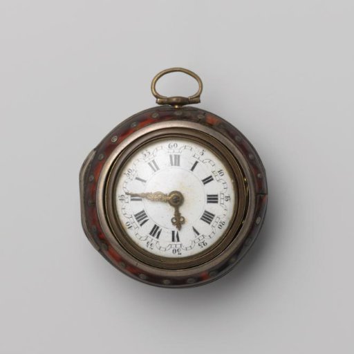 Pocket watch with chased classical representation
