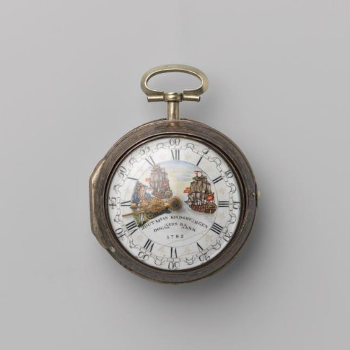 Gentlemen's Watch of Silver with Double Plain Case