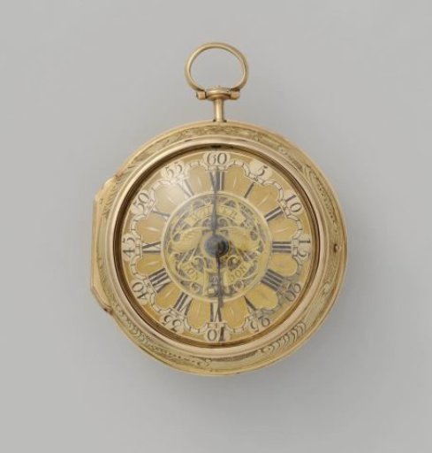 Watch with lady and monk