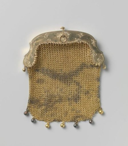 Gold chain purse