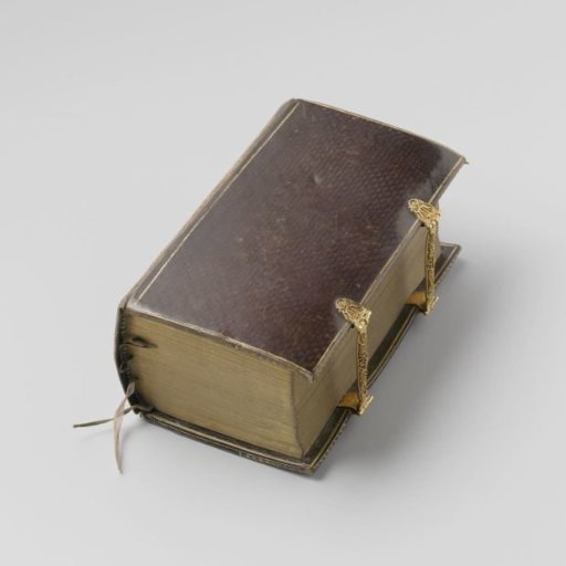 Church book with gold filigree clasps