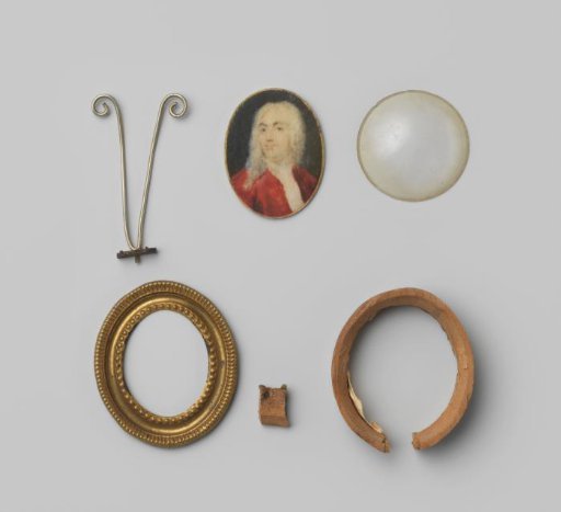 Miniature of a gentleman half-length in 18th-century attire