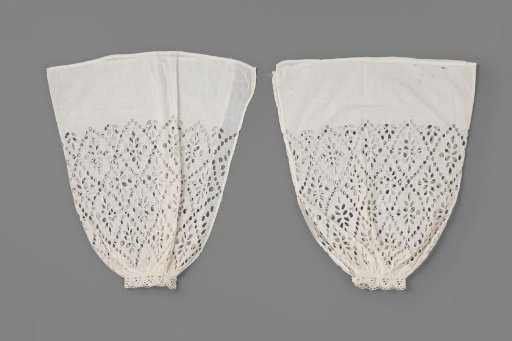 Under-sleeve of Linen Batiste, with English Embroidery
