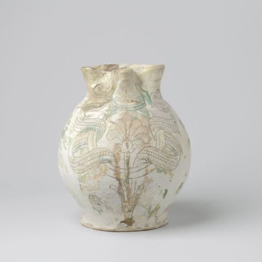 Jug, globular with a clover-shaped mouth