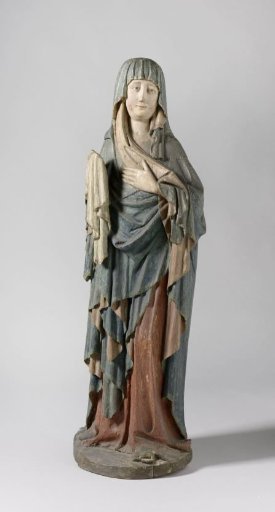Mary, standing under the cross