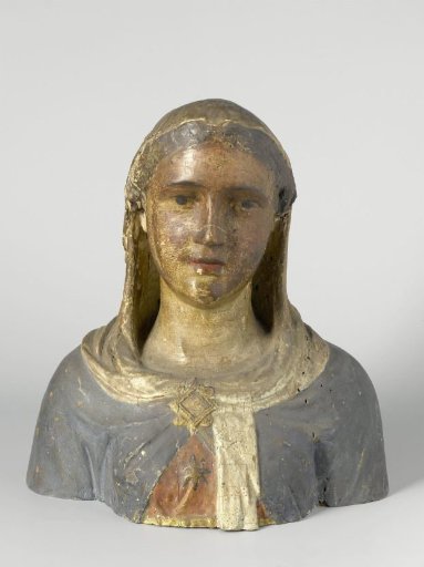 Bust of a female saint