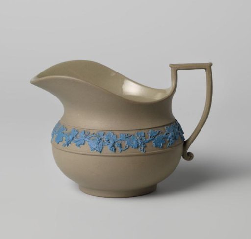 Milk jug of hard-baked earthenware; Wedgwood.