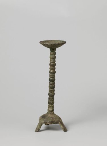 Stand for placing an oil lamp or a candlestick
