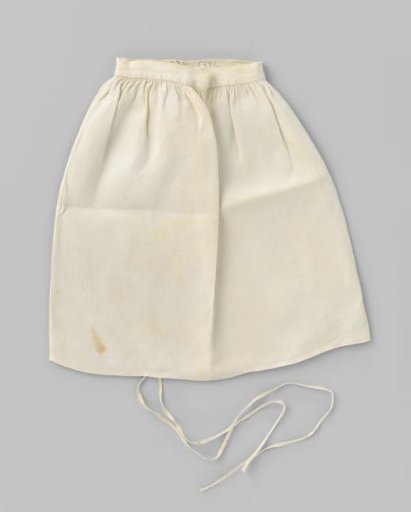 White linen petticoat for doll