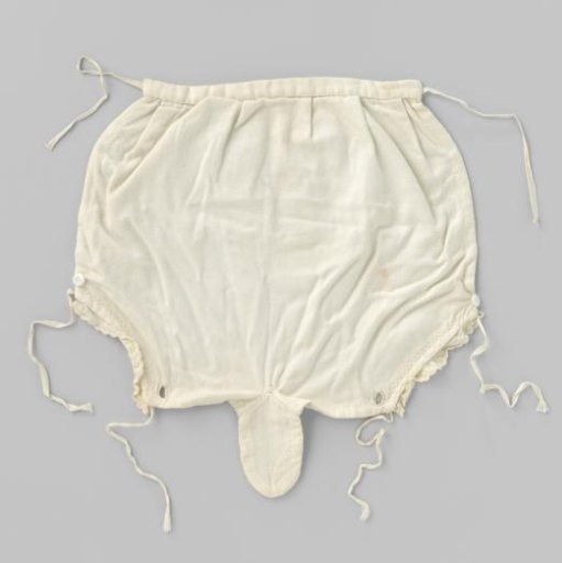White cotton diaper for doll