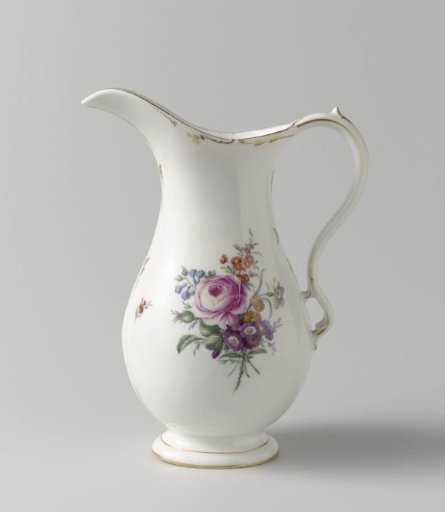 Jug with two bouquets of flowers