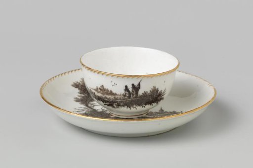 Cup and saucer with river view