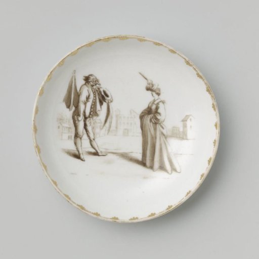 Dish with Cap. Ceremonia and Lavinia