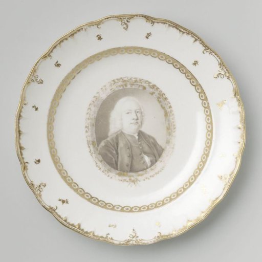 Dish or plate with Mr. Jacob Gilles, Pensionary of Holland