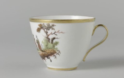 Cup and saucer with river view