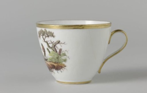 Cup and saucer with river view