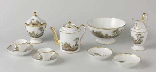 Tea service with river views