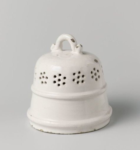 Dome with two applied bands and eleven pierced rosettes