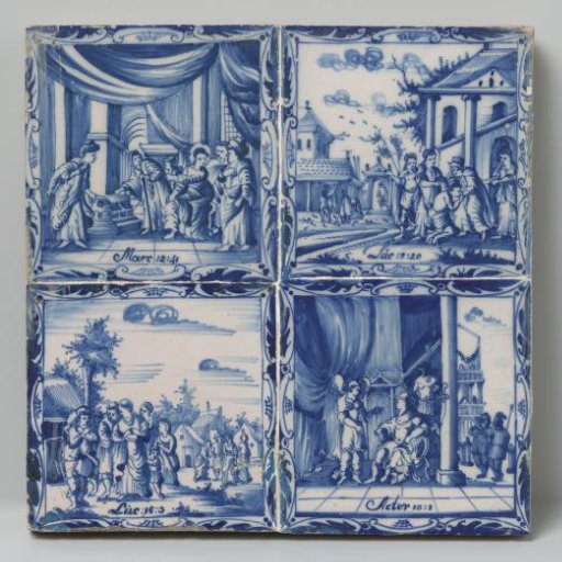 Tile with the parable of the lost sheep