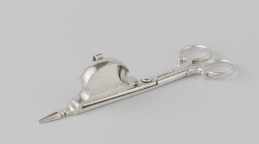 Silver Snuffer in the Form of Scissors