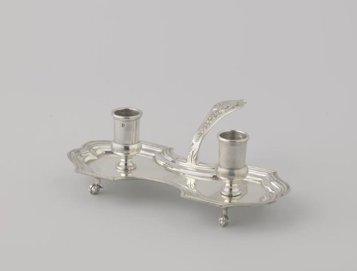 Double blaker with a silver handle