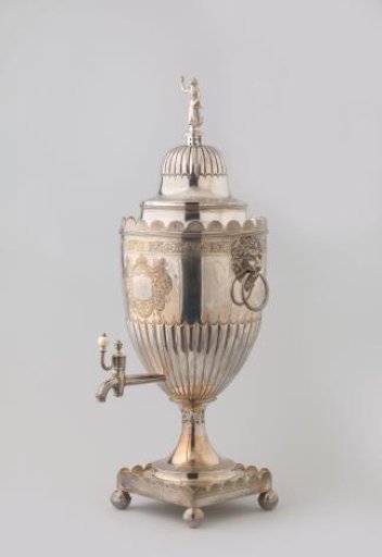 Female figure finial for a coffee pot