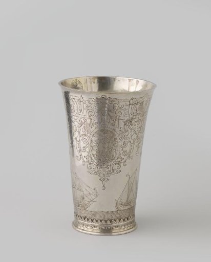 Silver commemorative cup