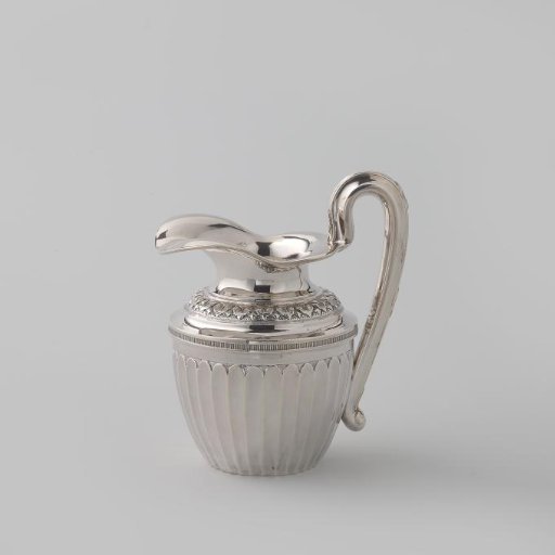 Milk Jug, Round, with Fluting and Acanthus Leaf