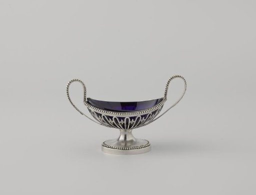 Inner bowl of blue glass