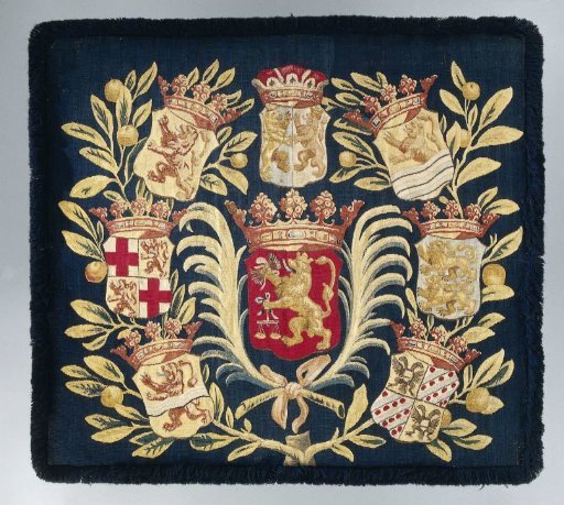 Pillowcase with the coat of arms of the General Accounts Chamber