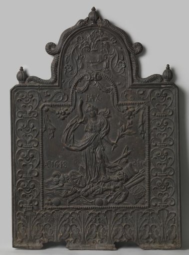 Hearth plate with an allegory on the Peace of Münster