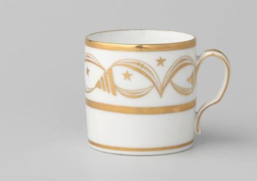 Cup with an ornamental border