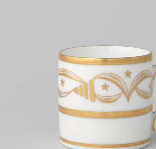 Cup with an ornamental border