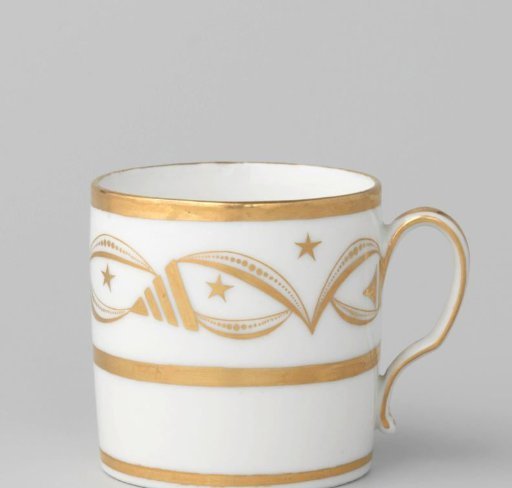 Cup with an ornamental border