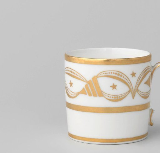 Cup with an ornamental border
