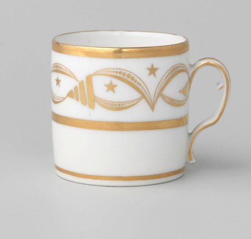 Cup with an ornamental border