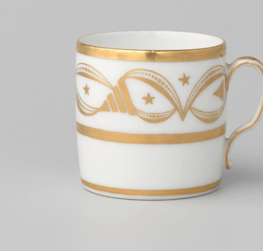 Cup with an ornamental border