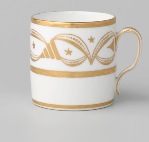Cup with an ornamental border