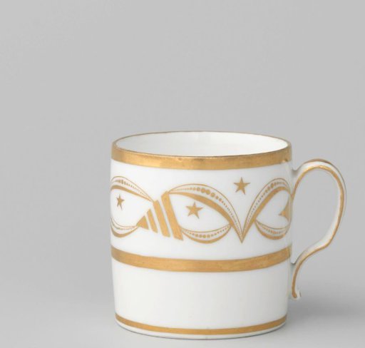 Cup with an ornamental border
