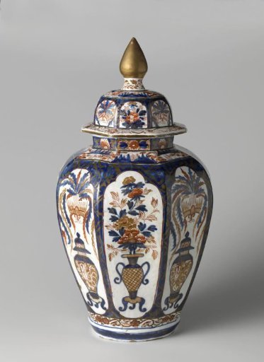 Pot with lid, part of a cabinet set