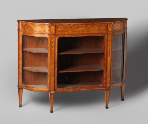 Low wooden cabinet