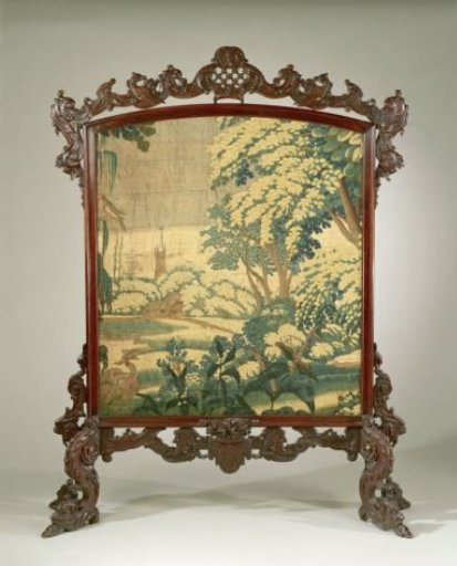 Fire Screen with Landscape Foliage (Fragment)