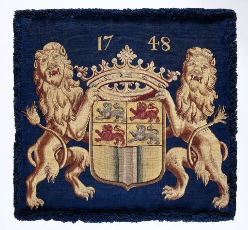 Cushion cover with the city arms of Rotterdam