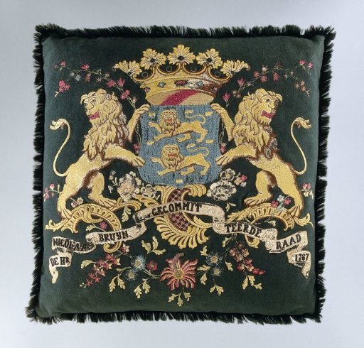 Magistrate's cushion with the arms of West Friesland