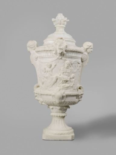 Two Garden Vases with the Four Seasons