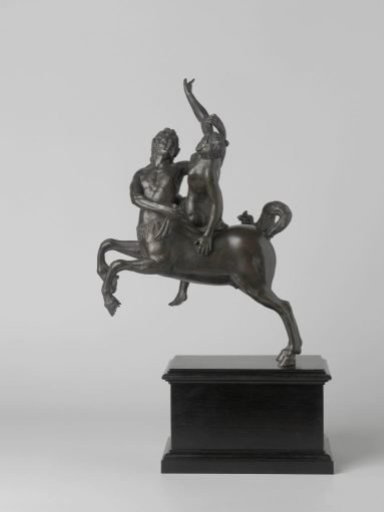 Nessus abducts Deianeira on a pedestal