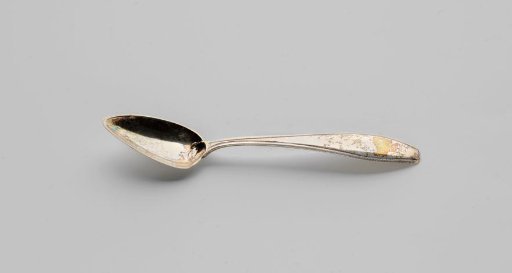 Teaspoon, set with fine ribbed cable