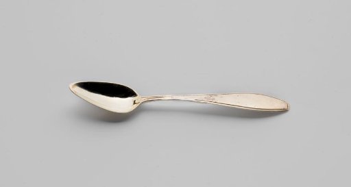 Teaspoon, set with fine ribbed cable