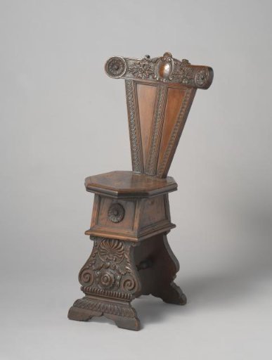 Sgabello with octagonal seat
